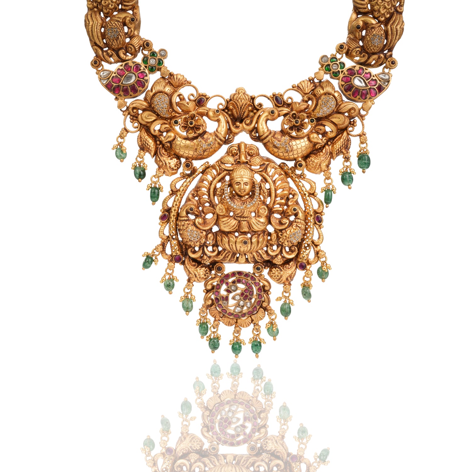 Grand Emerald Gold Silver Haram Radiant Gold Finish – 75-00129
