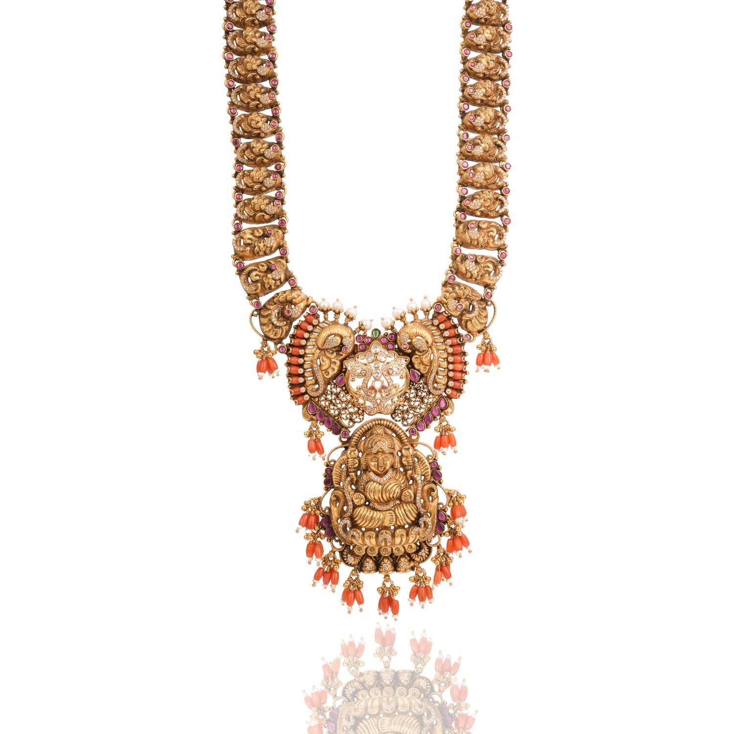 Glacier Shine Temple Silver Haram Radiant Gold Finish – 75-00066