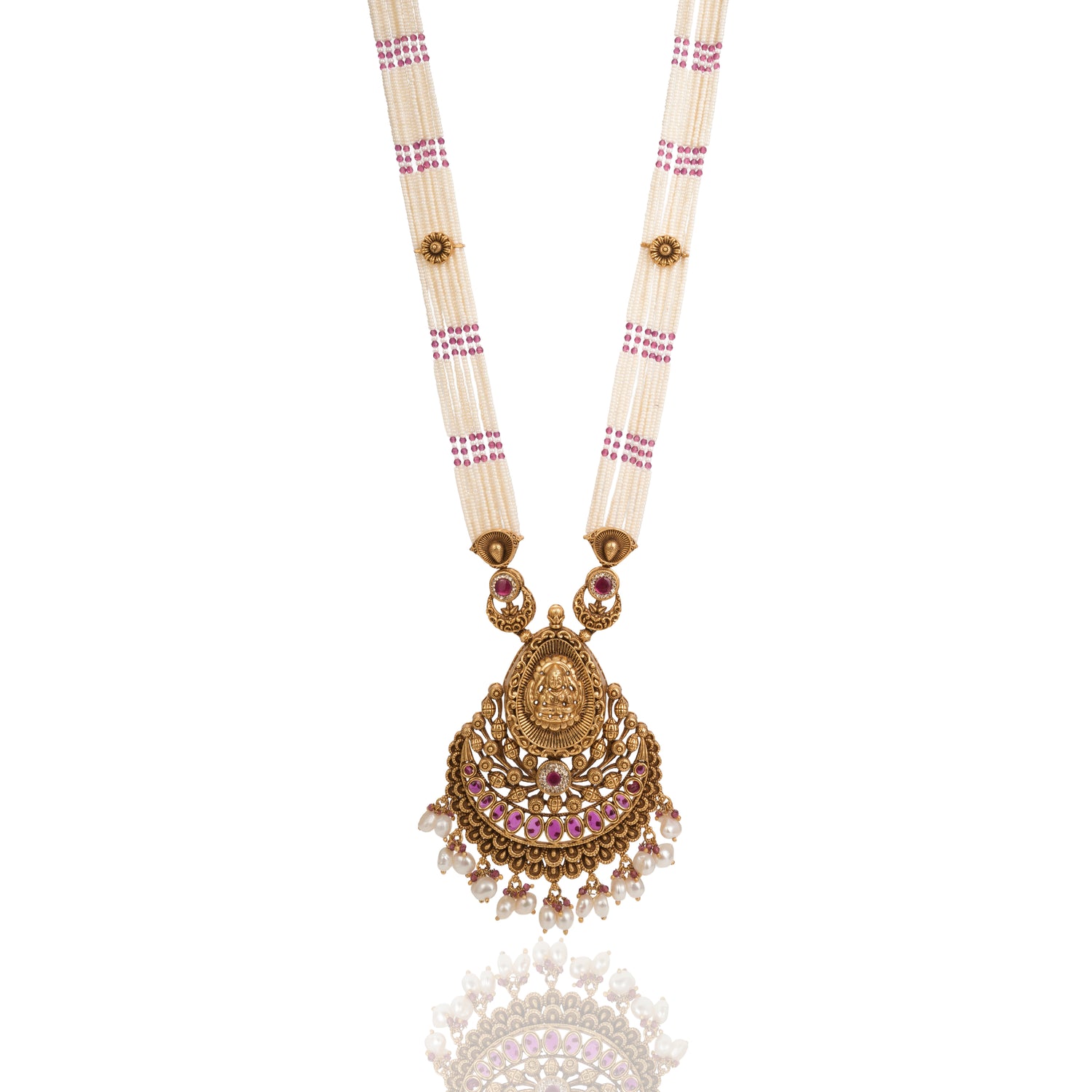 Glacier Shine Temple Silver Haram Radiant Gold Finish – 75-00066