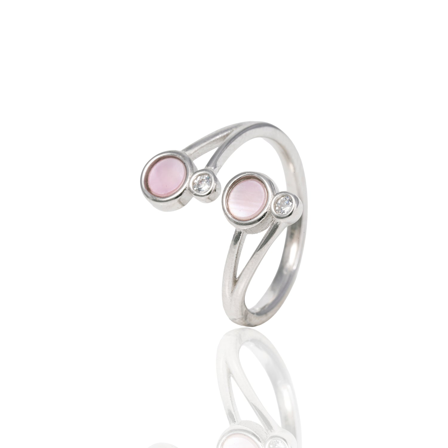 Silvera floral radiance silver toe ring platinum radiance – 1010-00007
