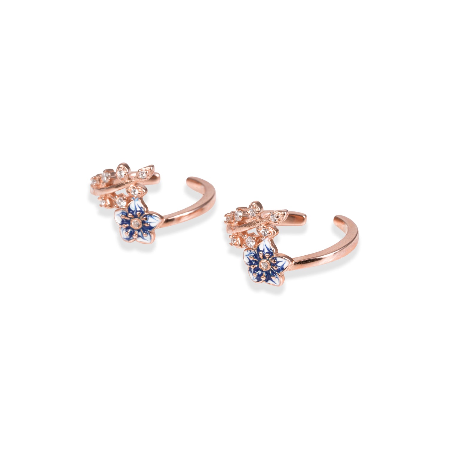 Midnight Periwinkle Rose Gold Adjustable Vine Toe Ring – 1010-00062