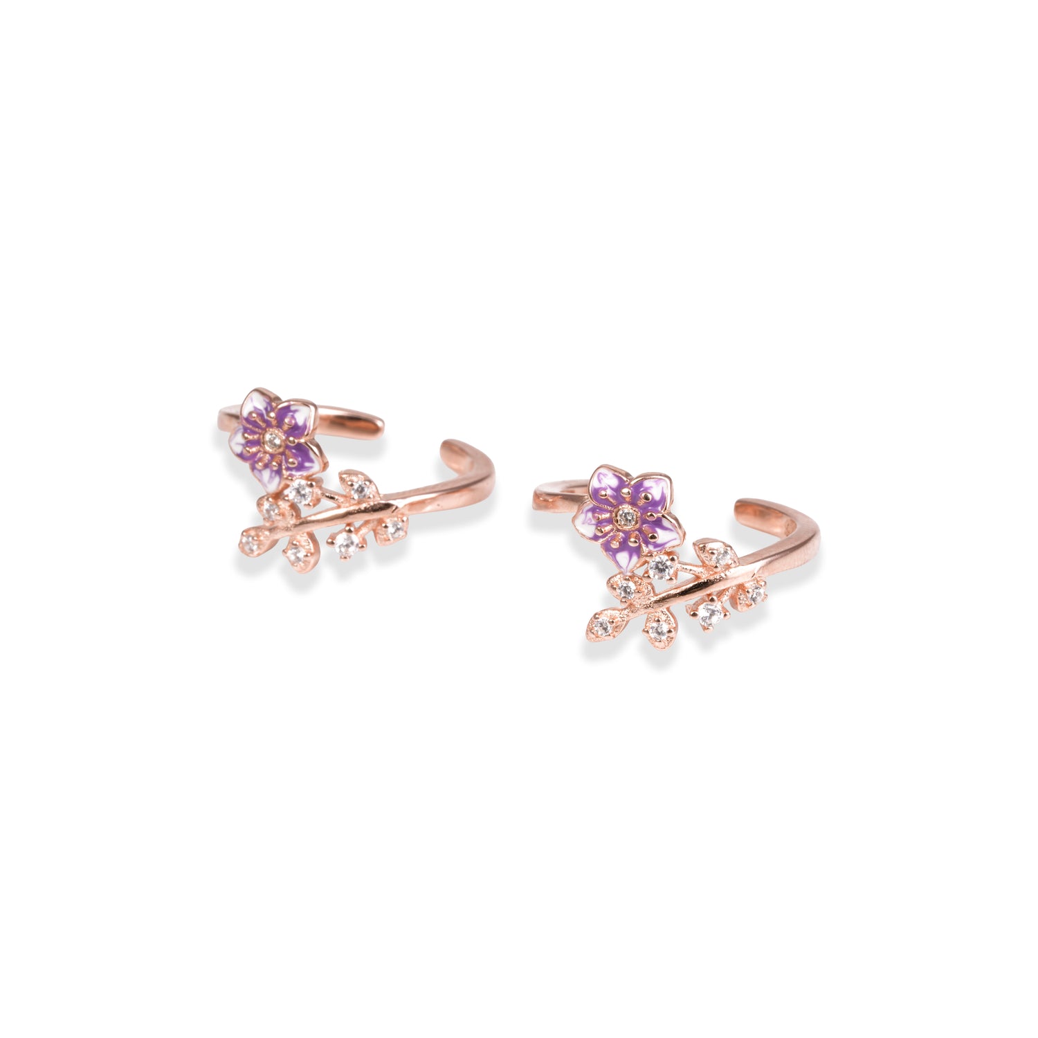 Enchanted Orchid Rose Gold Adjustable Vine Toe Ring – 1010-00060
