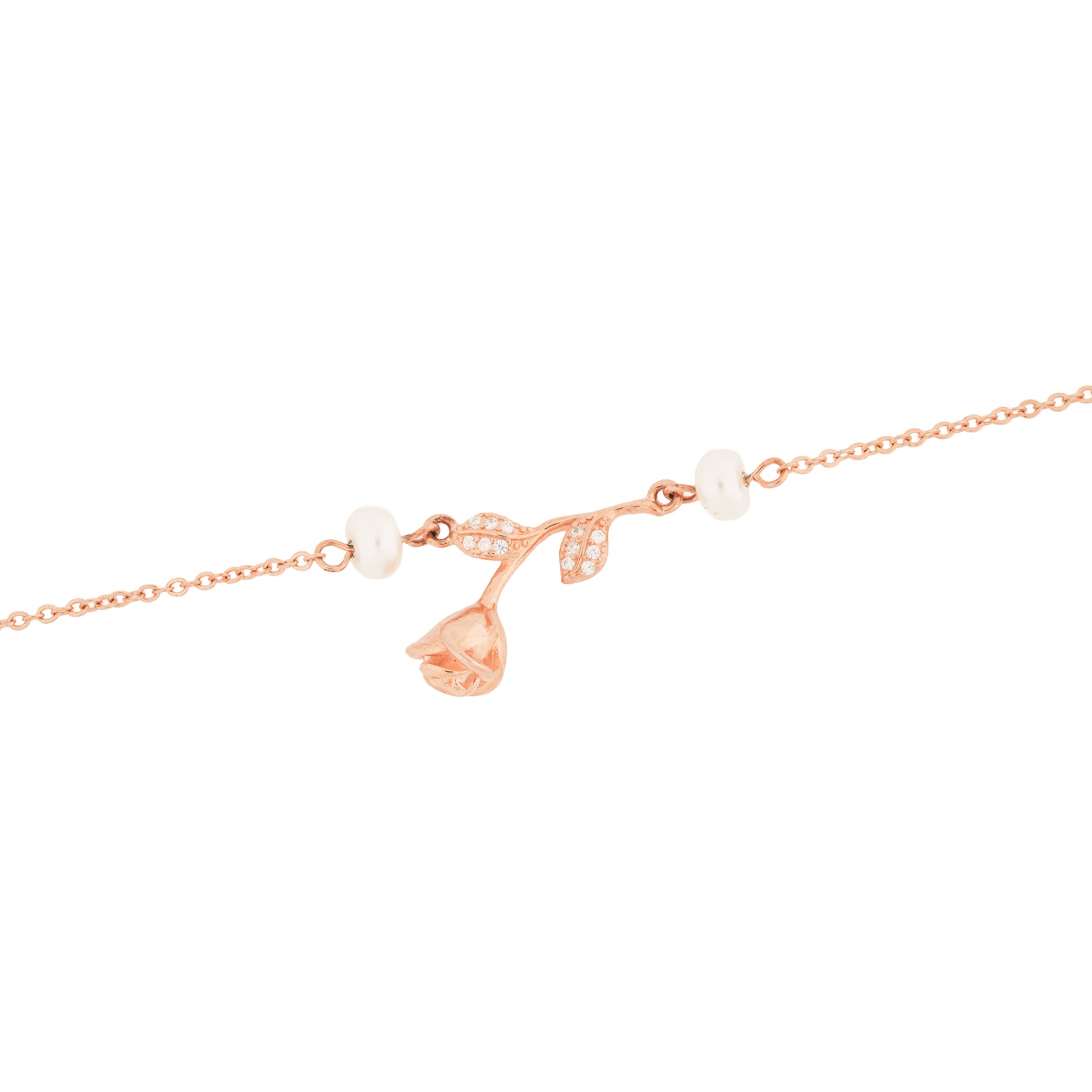 Pearl Bloom Rose Bracelet