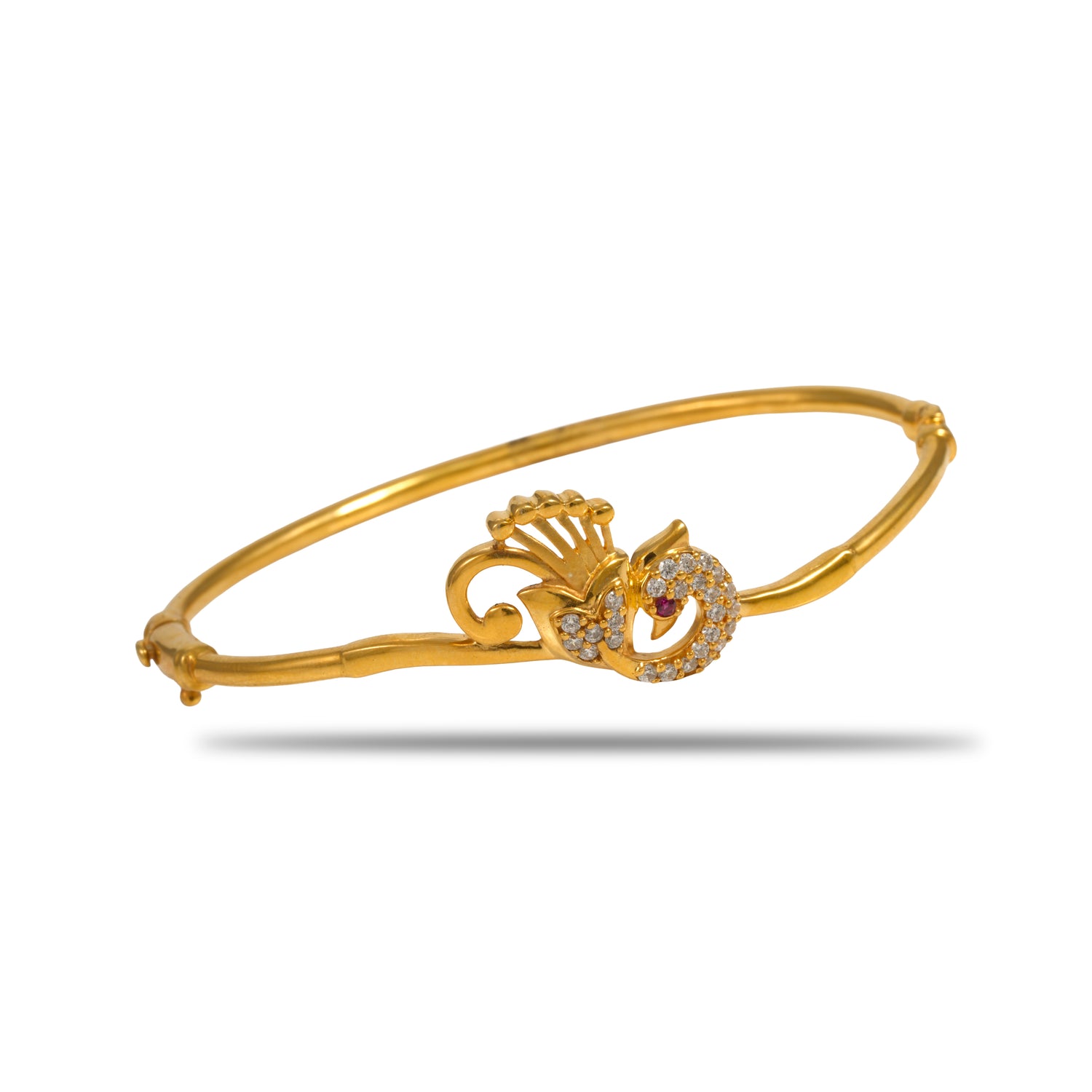 Avenora plume radiance bracelet zircon silver bracelet radiant gold finish – 417-00191