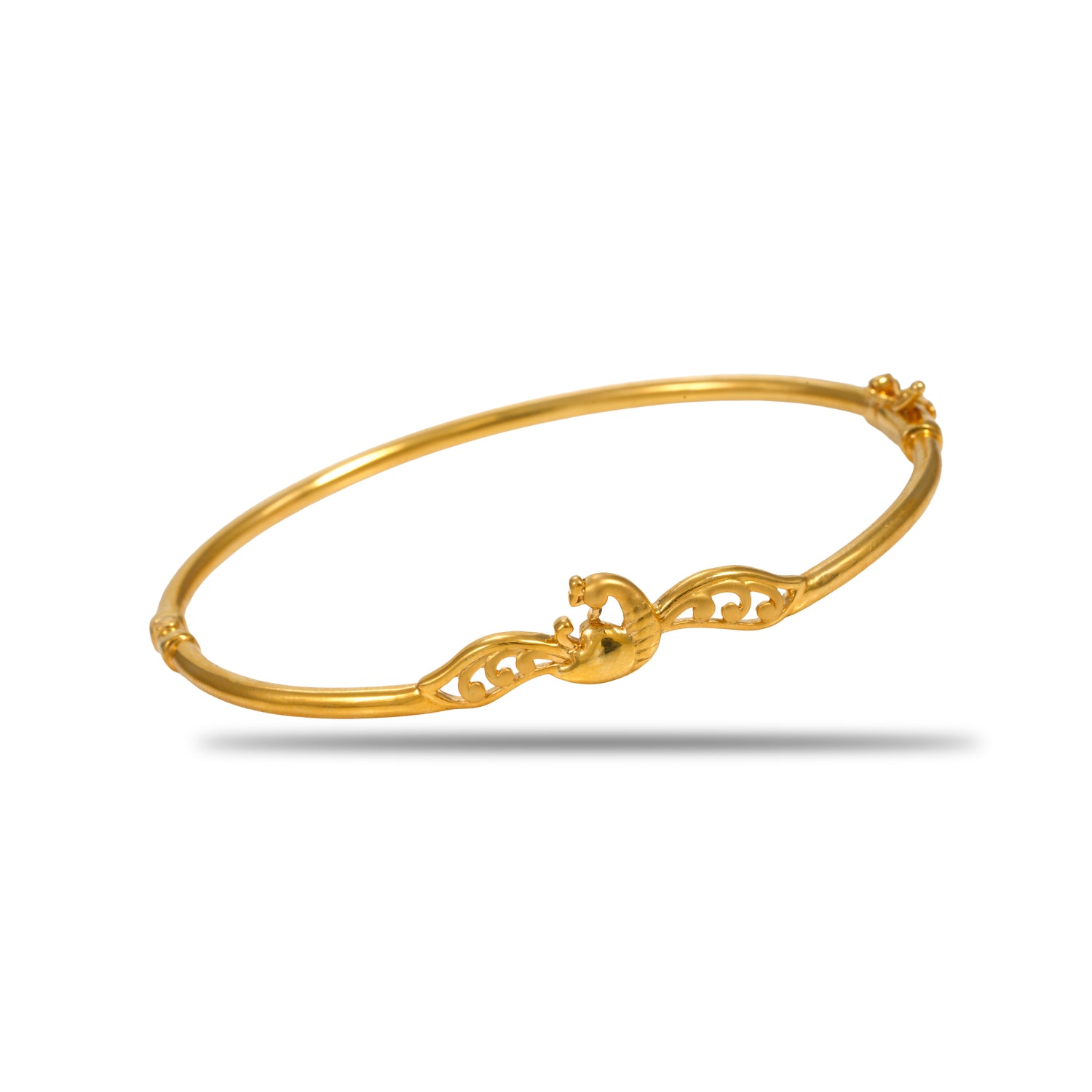 Althea swirl zircon silver bracelet radiant gold finish – 417-00185