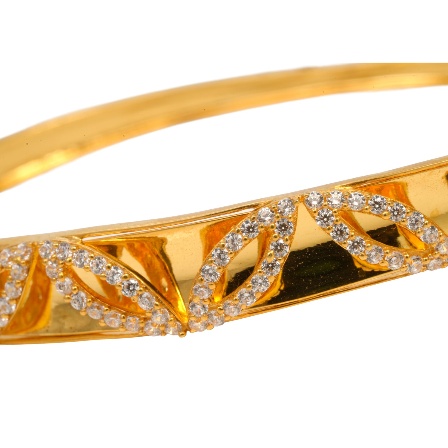 Regalia spark radiant zircon silver bracelet radiant gold finish – 417-00221