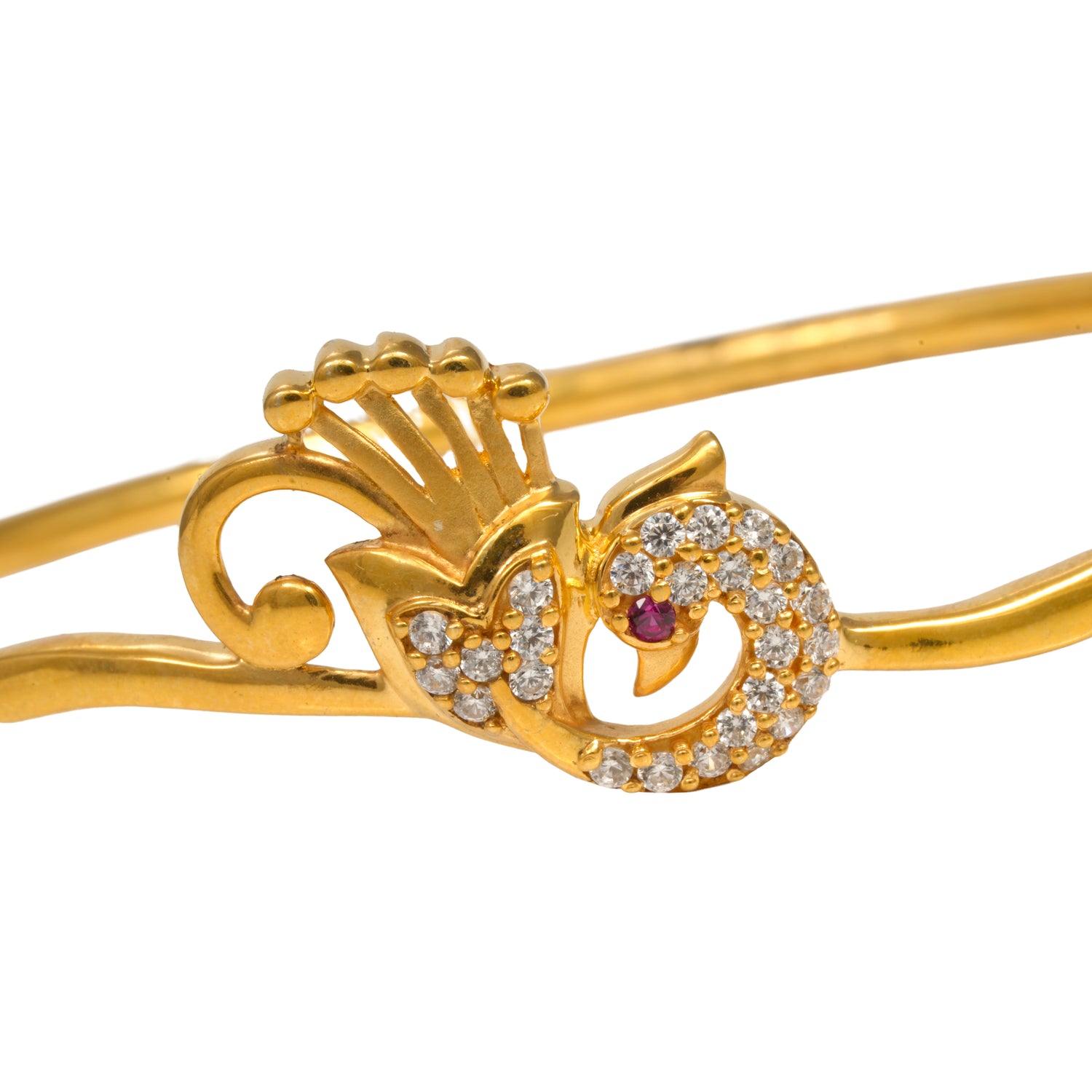 Avenora plume radiance bracelet zircon silver bracelet radiant gold finish – 417-00191