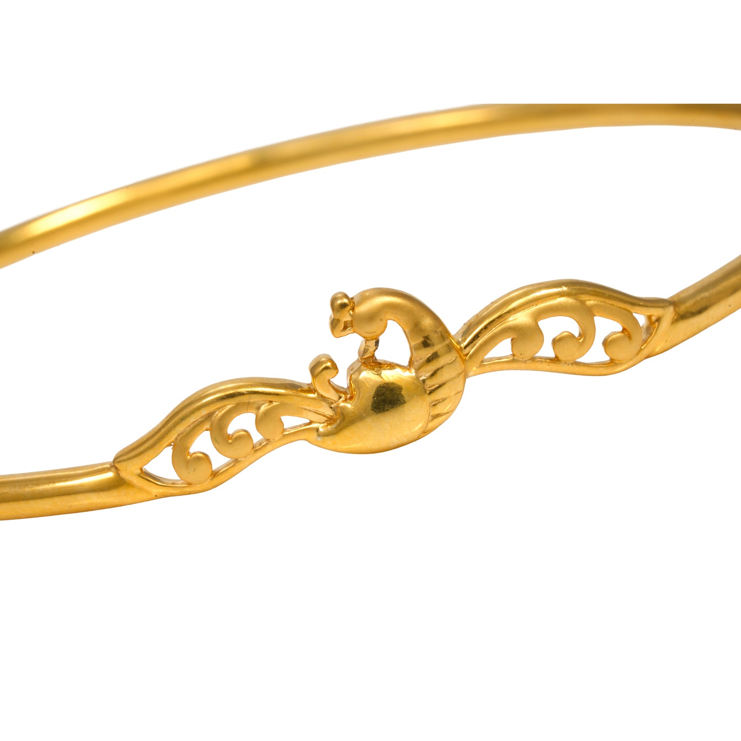 Althea swirl zircon silver bracelet radiant gold finish – 417-00185