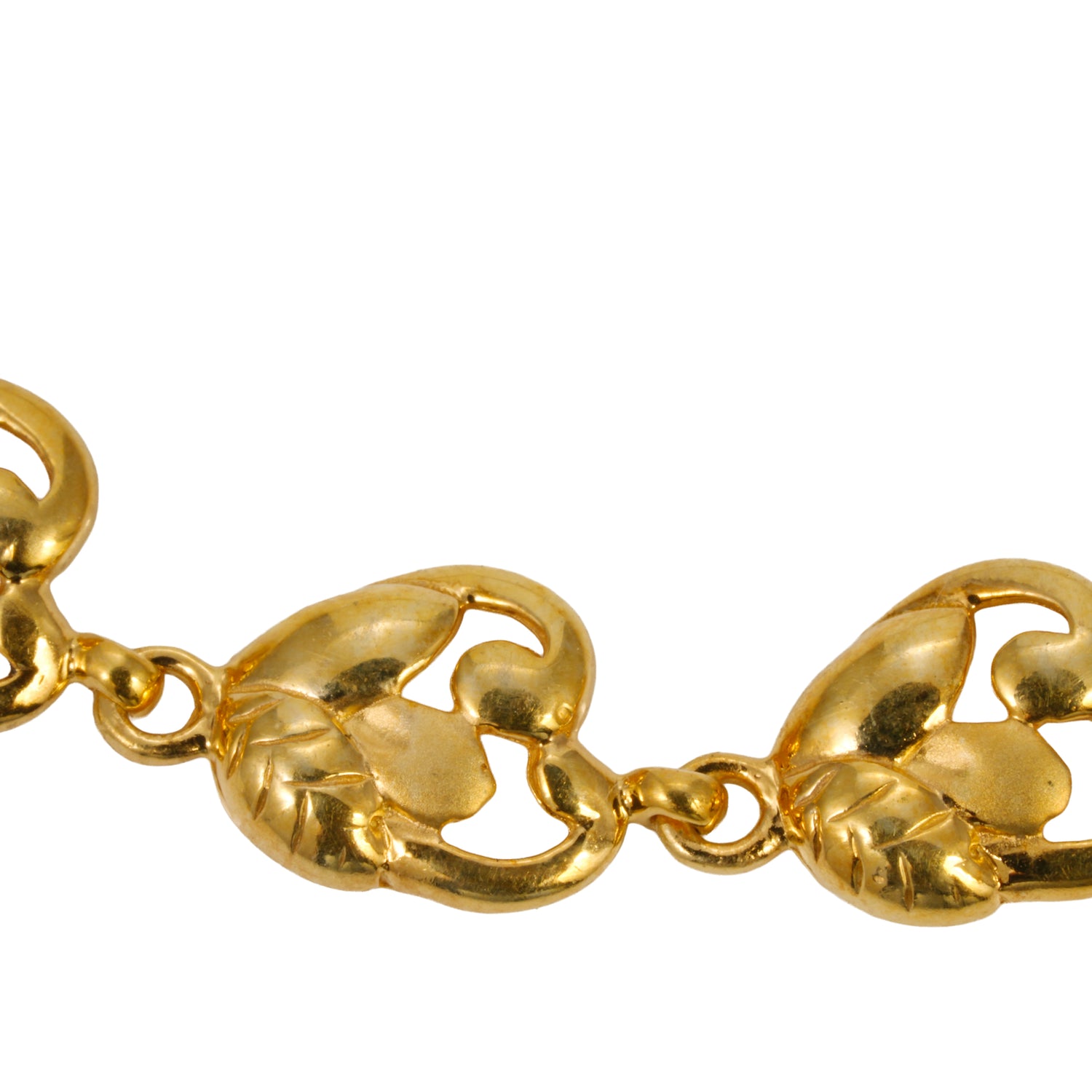 Zarelle link luxe bracelet silver bracelet radiant gold finish – 417-00139