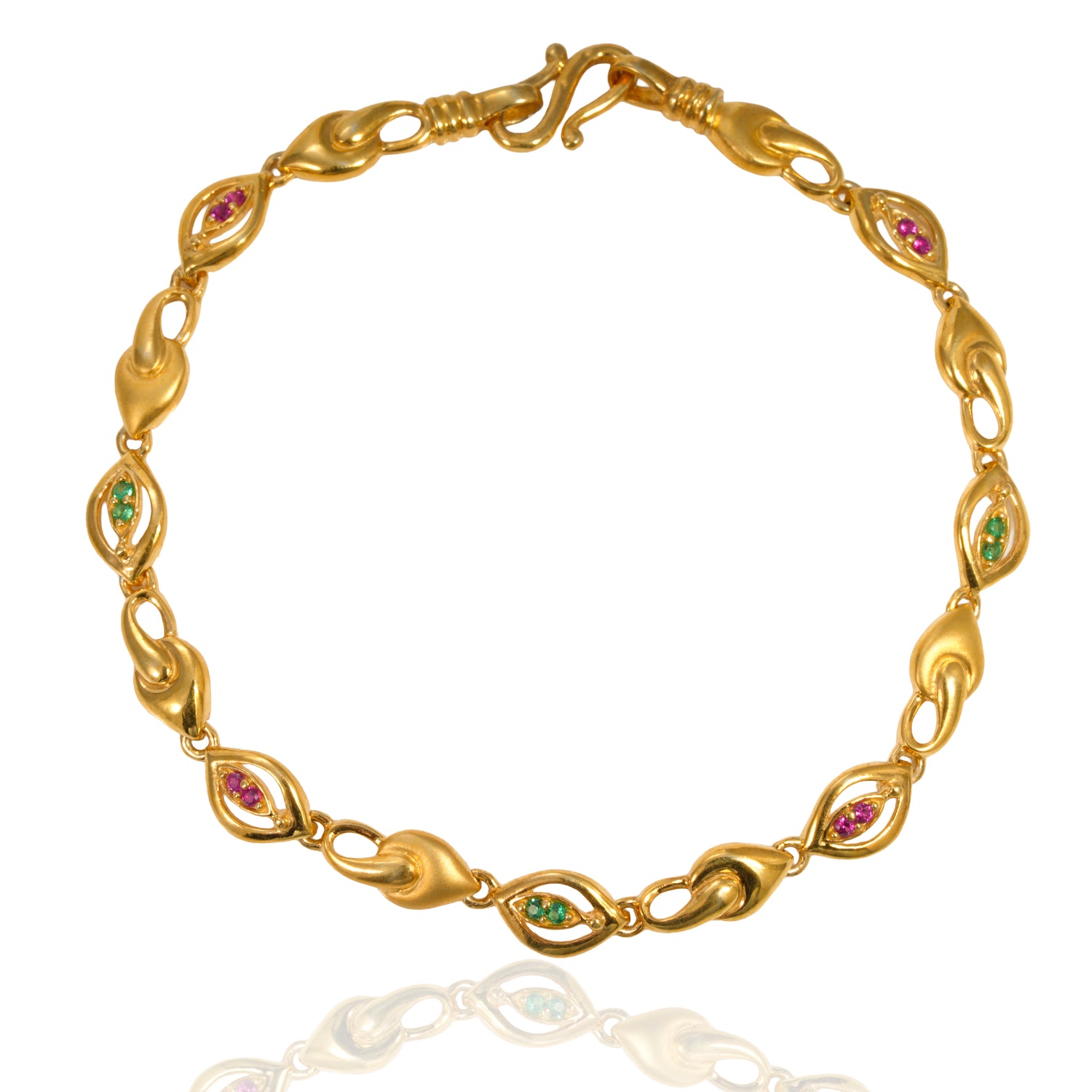 Rosavine open radiance bracelet zircon silver bracelet radiant gold finish – 417-00064