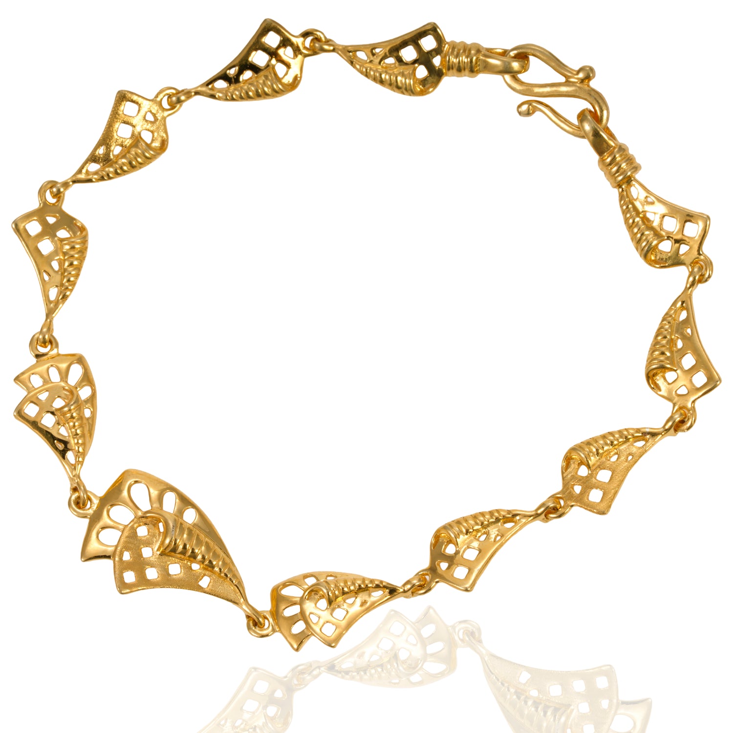 Solenne radiance silver bracelet radiant gold finish – 417-00159