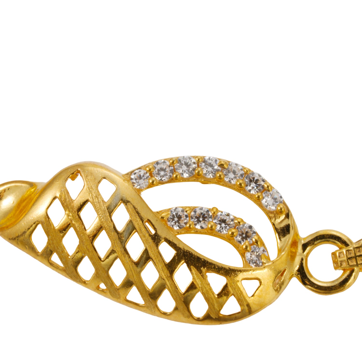 Elaria radiant bracelet zircon silver bracelet radiant gold finish – 417-00133
