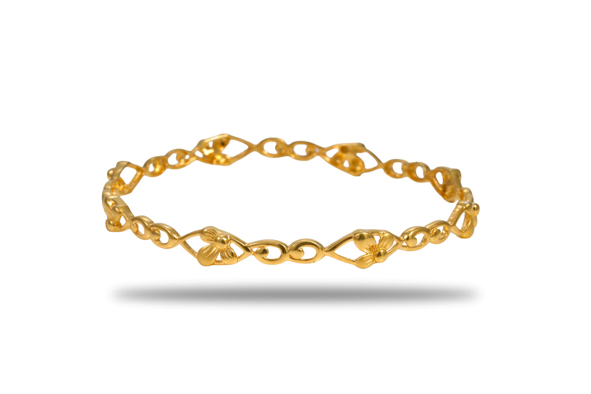 Elaris Dawn 925 Silver Gold Plated Bangles