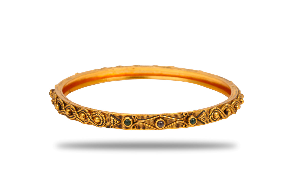 Avenyx Liora 925 Silver Gold Plated Bangles
