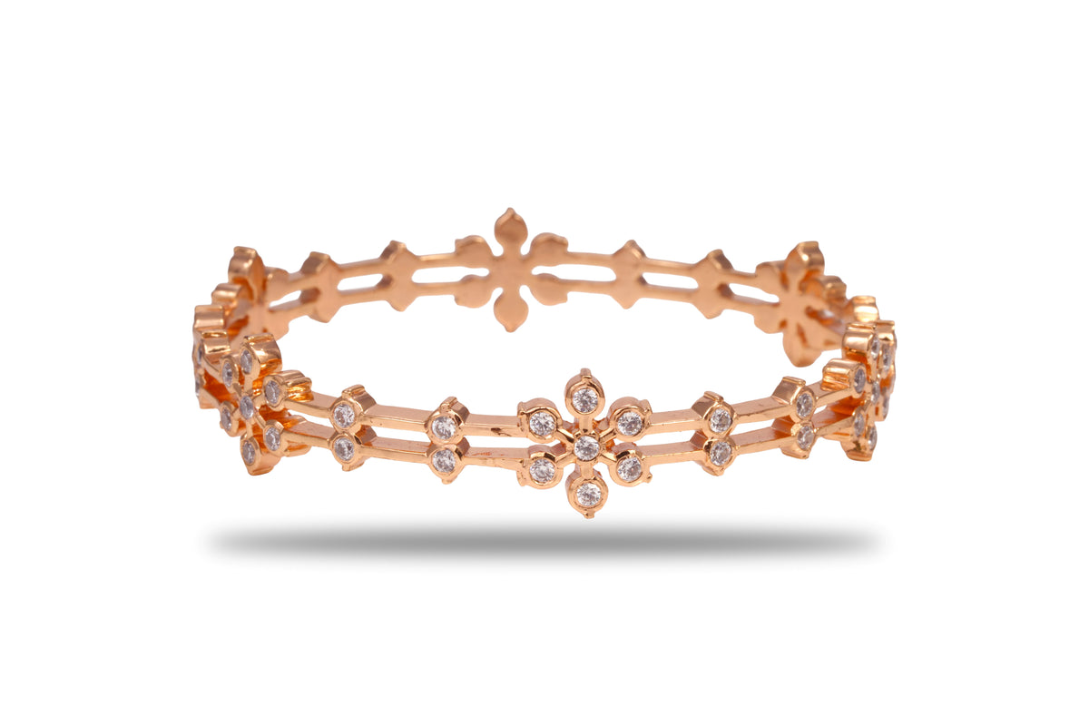 Xaviera Orlune 925 Silver Gold Plated Bangles