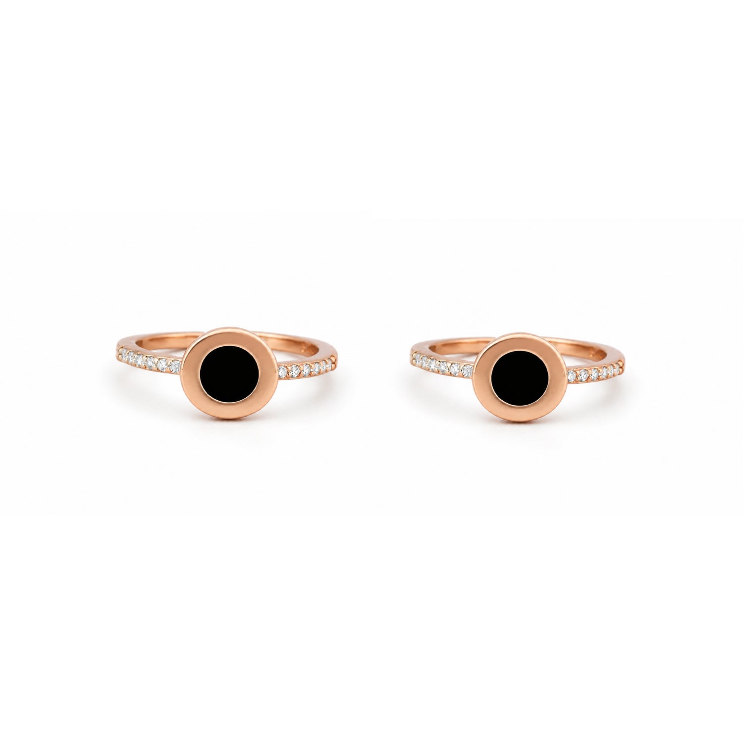 Midnight Eclipse Rose Gold Adjustable Toe Rings