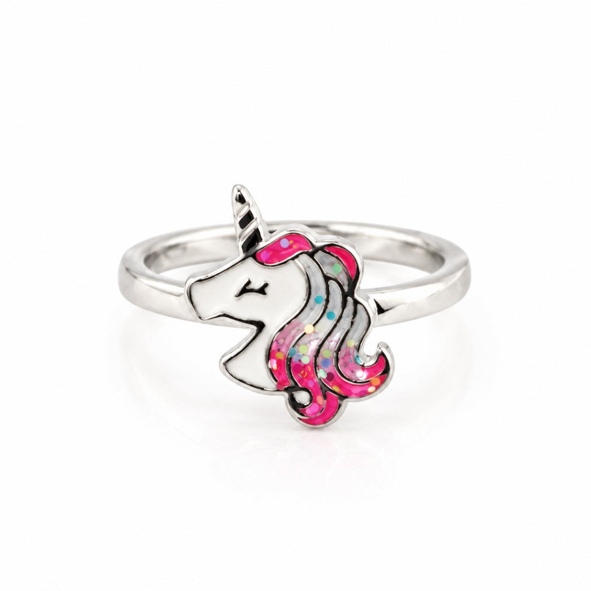 The Magic of Stella: 925 Sterling Silver Sparkly Unicorn Kids Ring