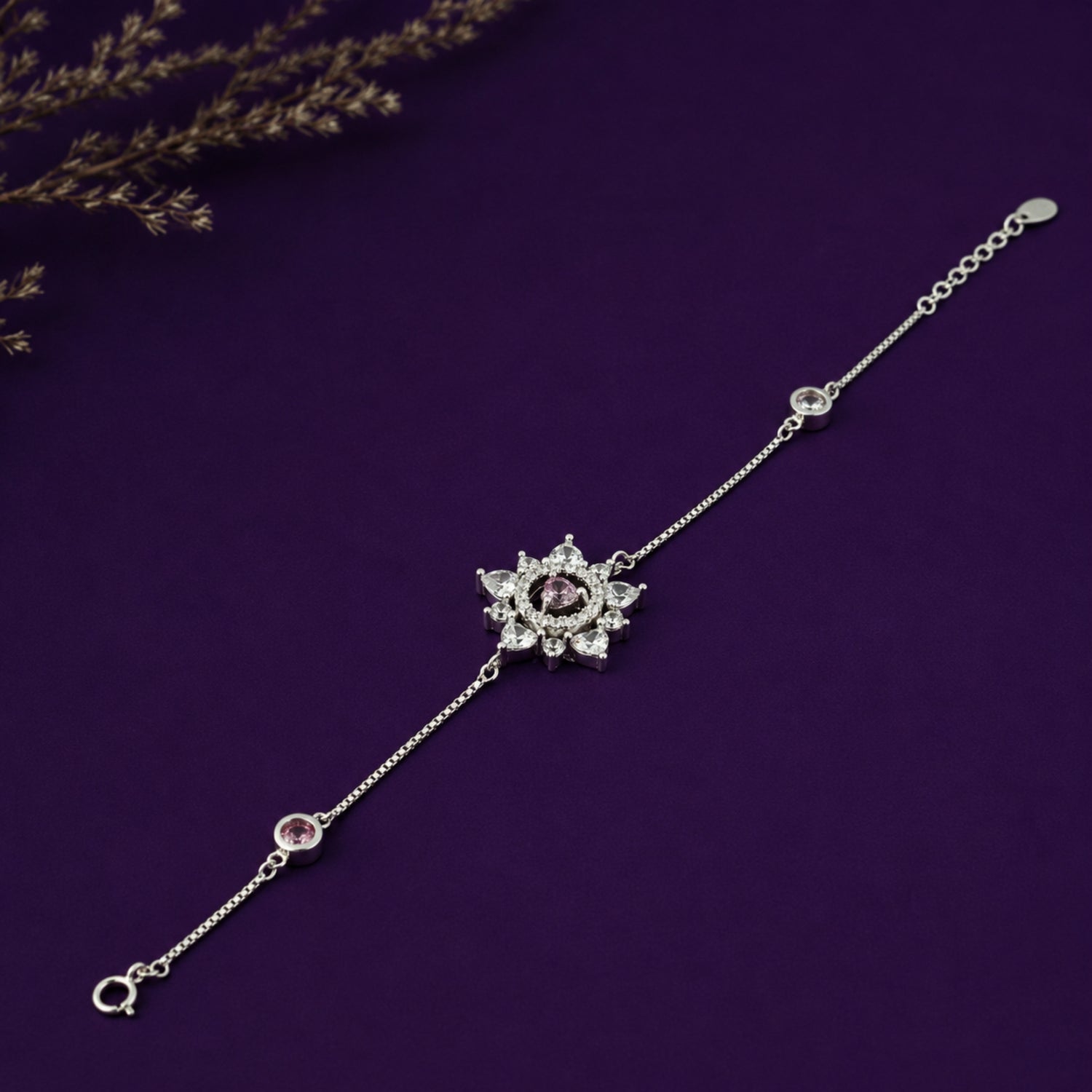 Blush Sunshine Starburst 925 Silver Bracelet