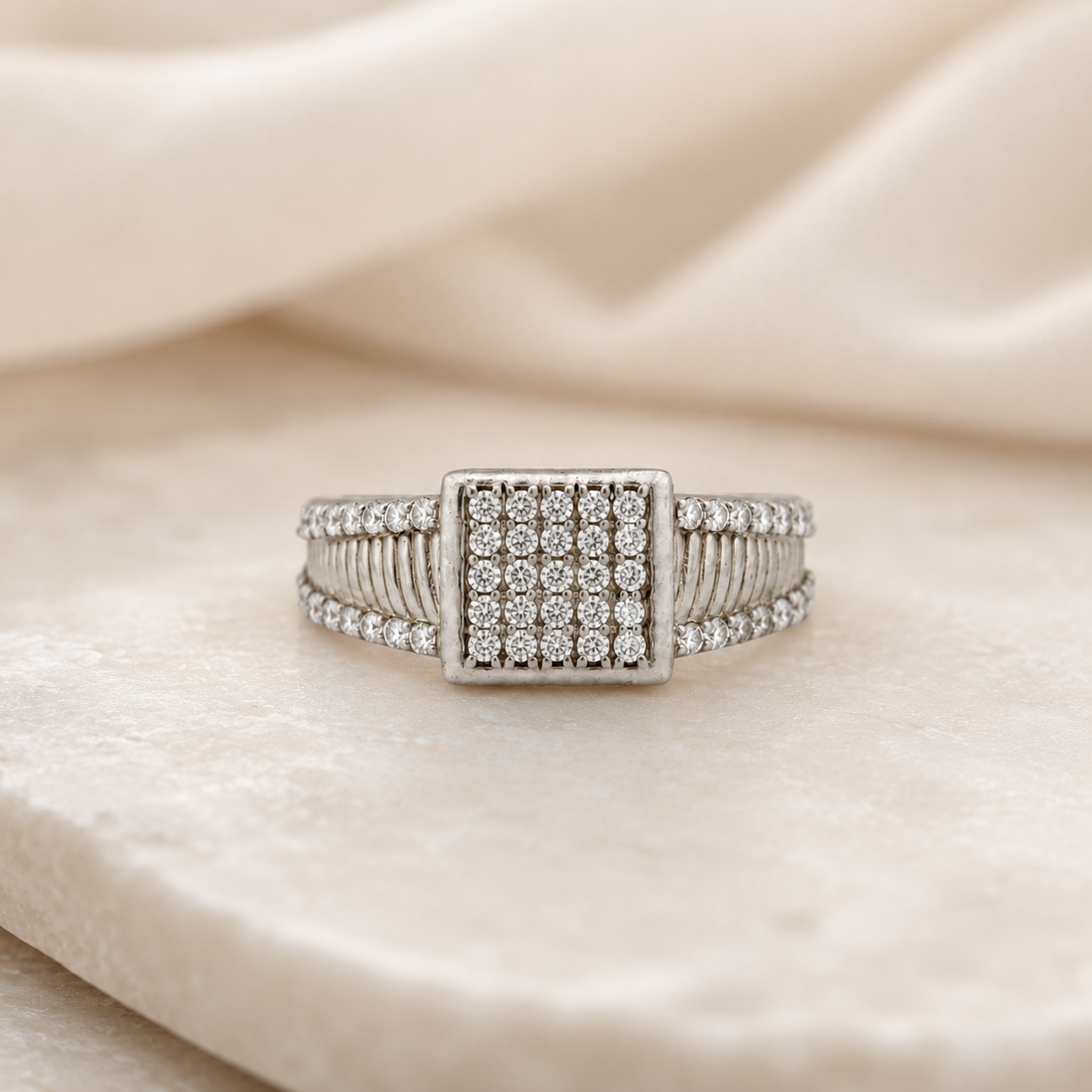 Diamond Frame Luxe Ring