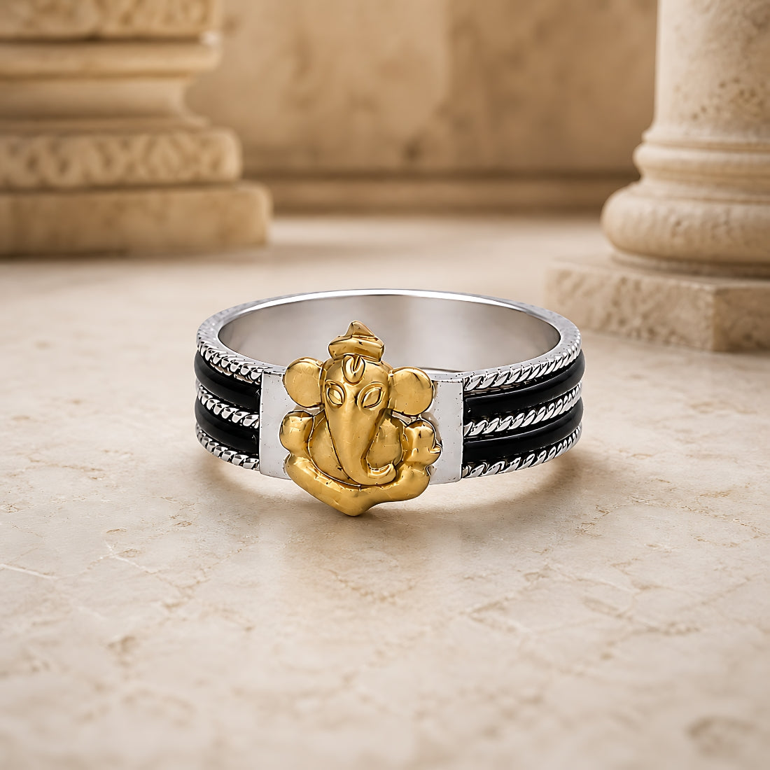Vinay Crest Halo Ring
