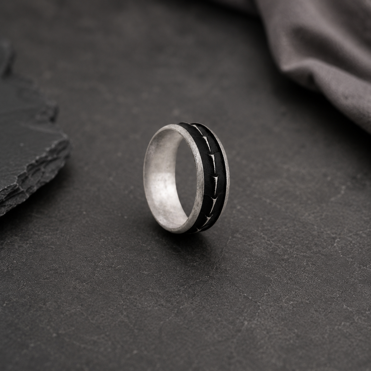 Obsidian Core Ring