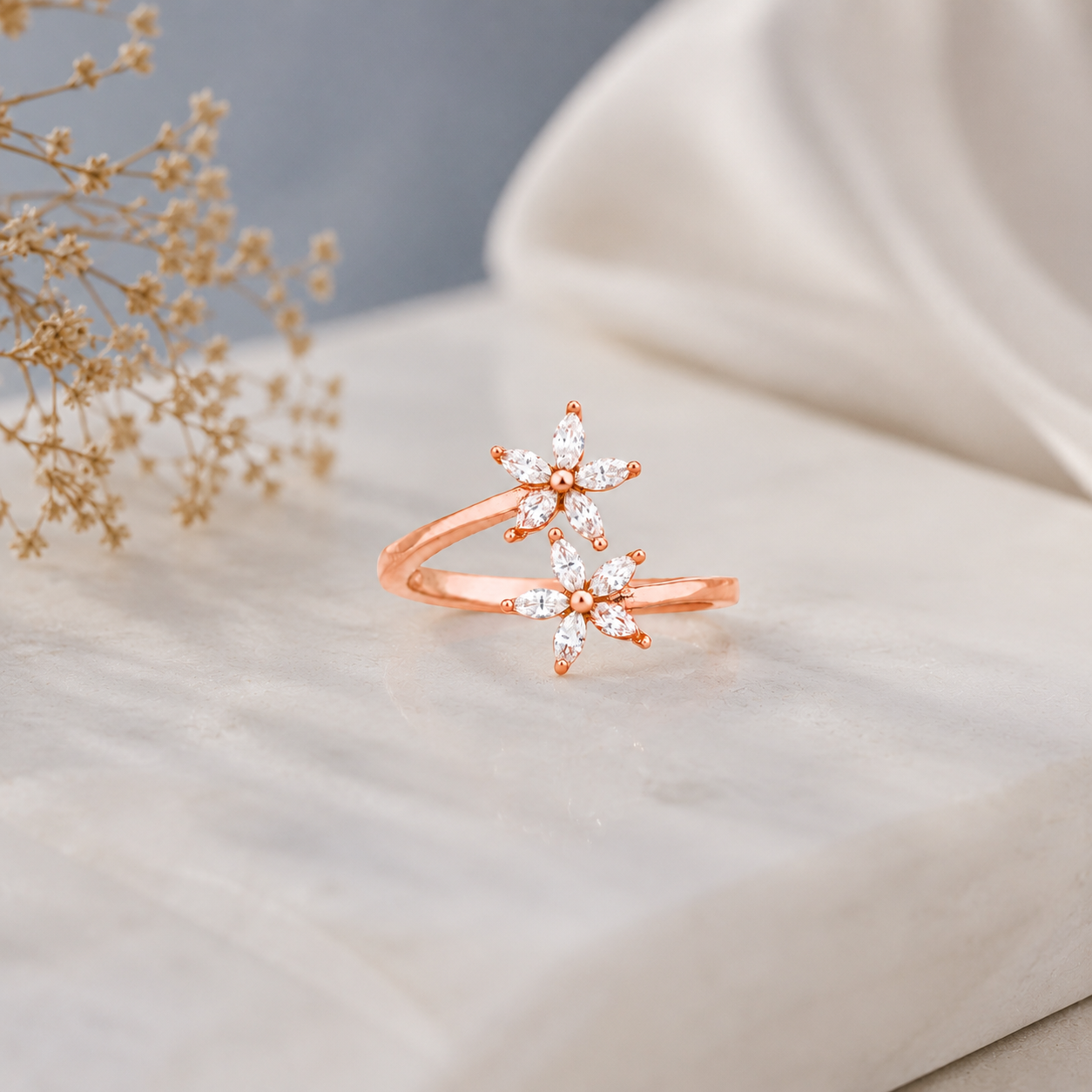 The Blossom Bypass Wrap Ring