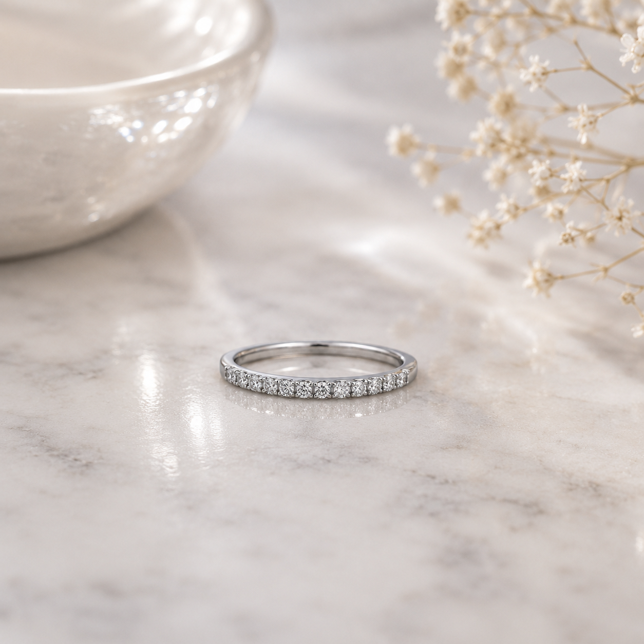The Lumina Half-Eternity Band
