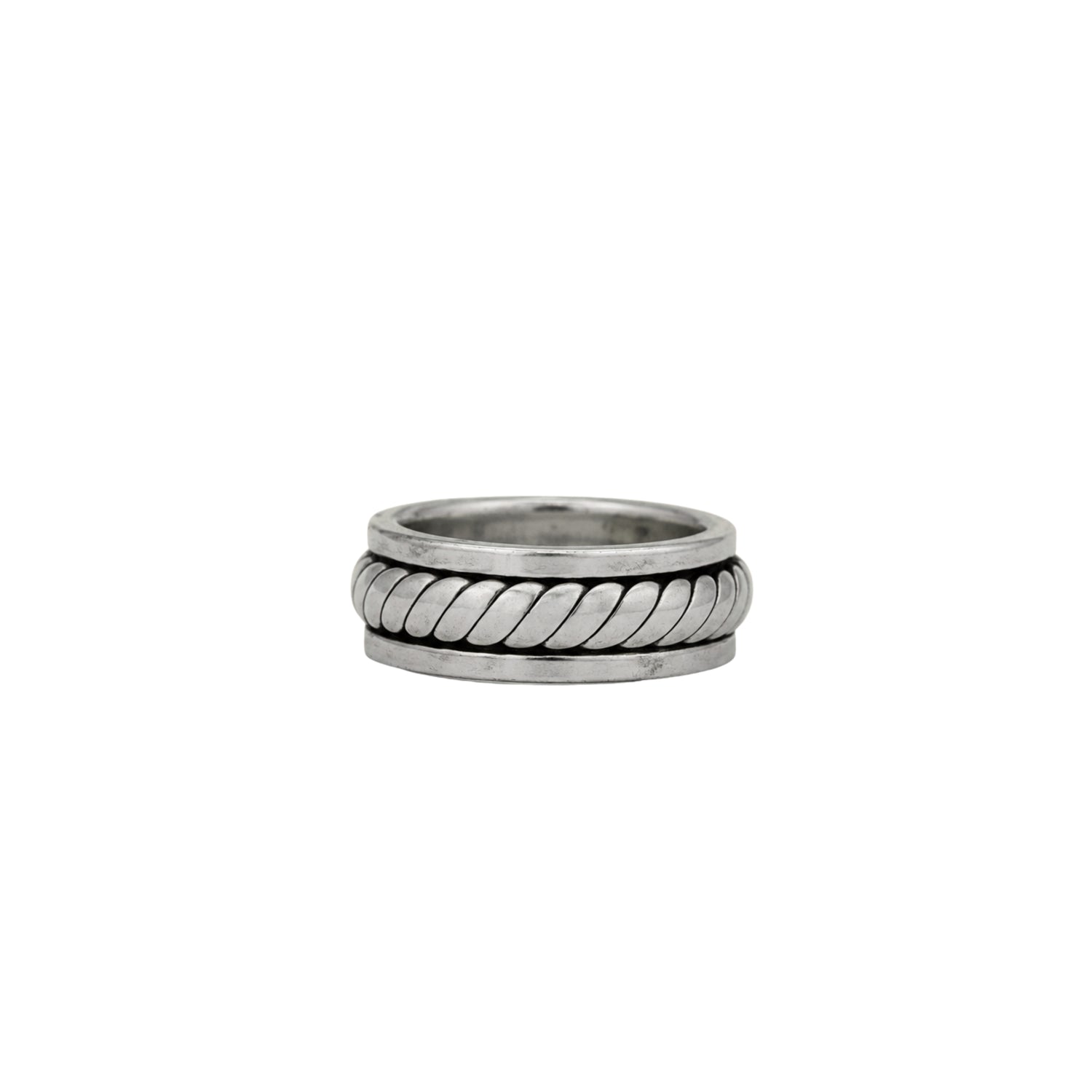 Silver Rope Band Ring