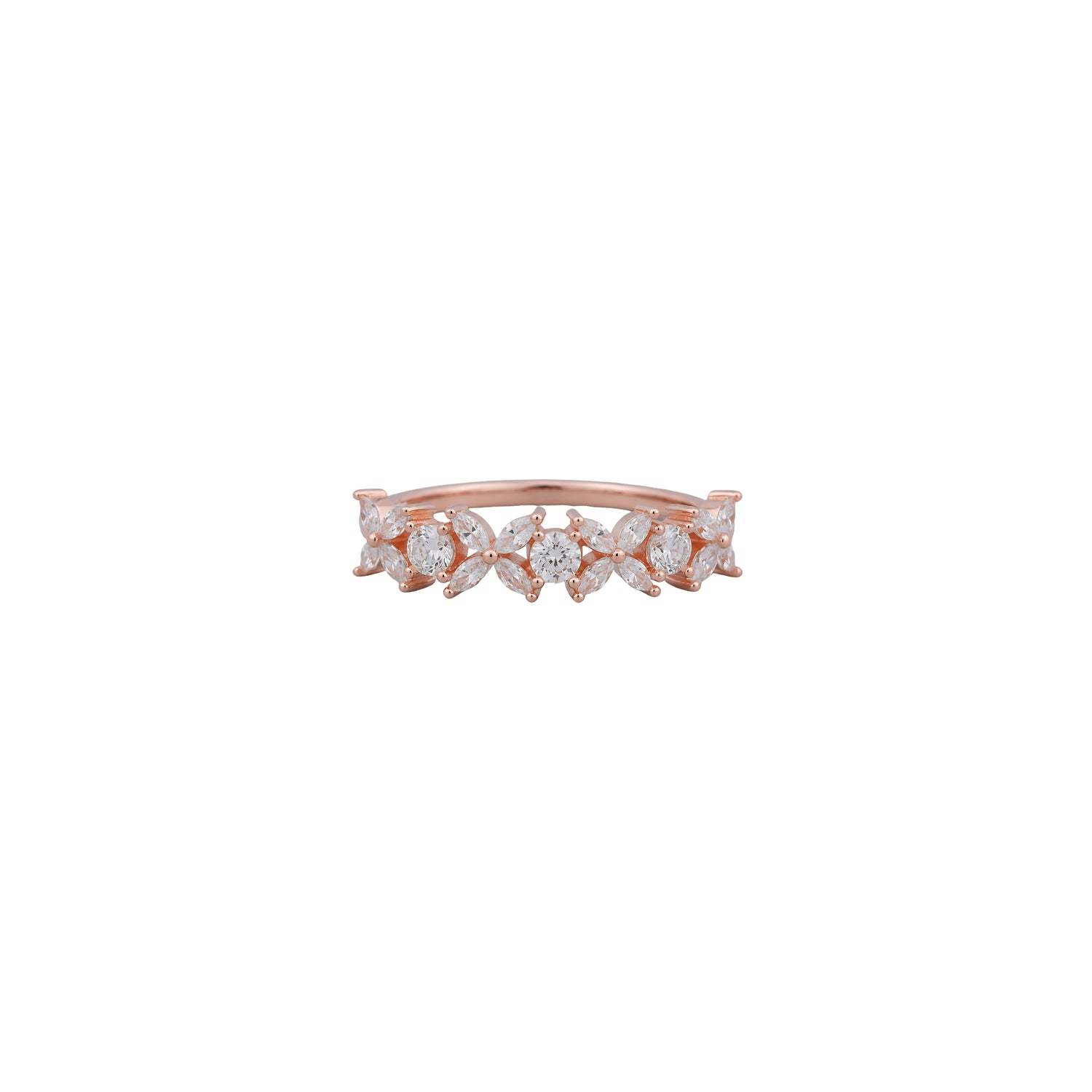 The Marquise Petal Eternity Band